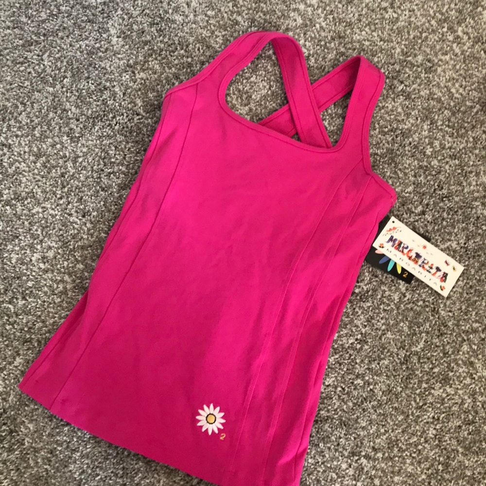 Margarita Pink Tank with Shelf Bra